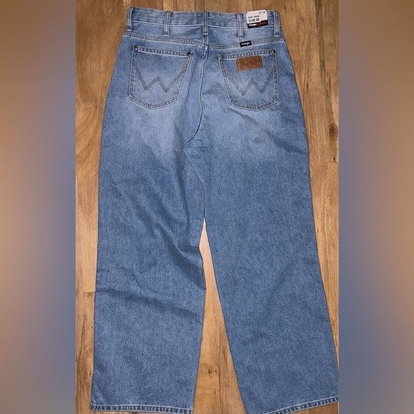 Wrangler X Fender Destroyed Loose Mom Jeans Pants 90s Western Festival Ripped 29 - Picture 11 of 14